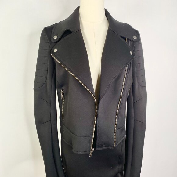 Guess - Black Moto Jacket + Skirt - Picture 4 of 13